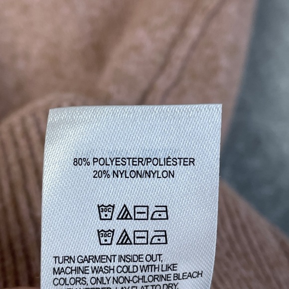 Lucky Brand Women's L V-Neck Sweater Pink Polyester Blend e0917 - Picture 5 of 6